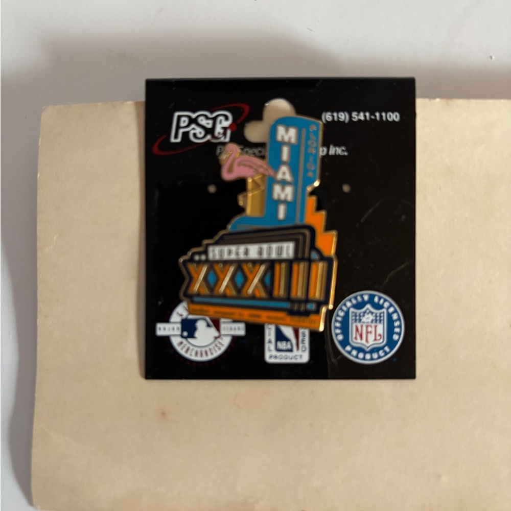 Super Bowl XXIII Miami Pin 1999